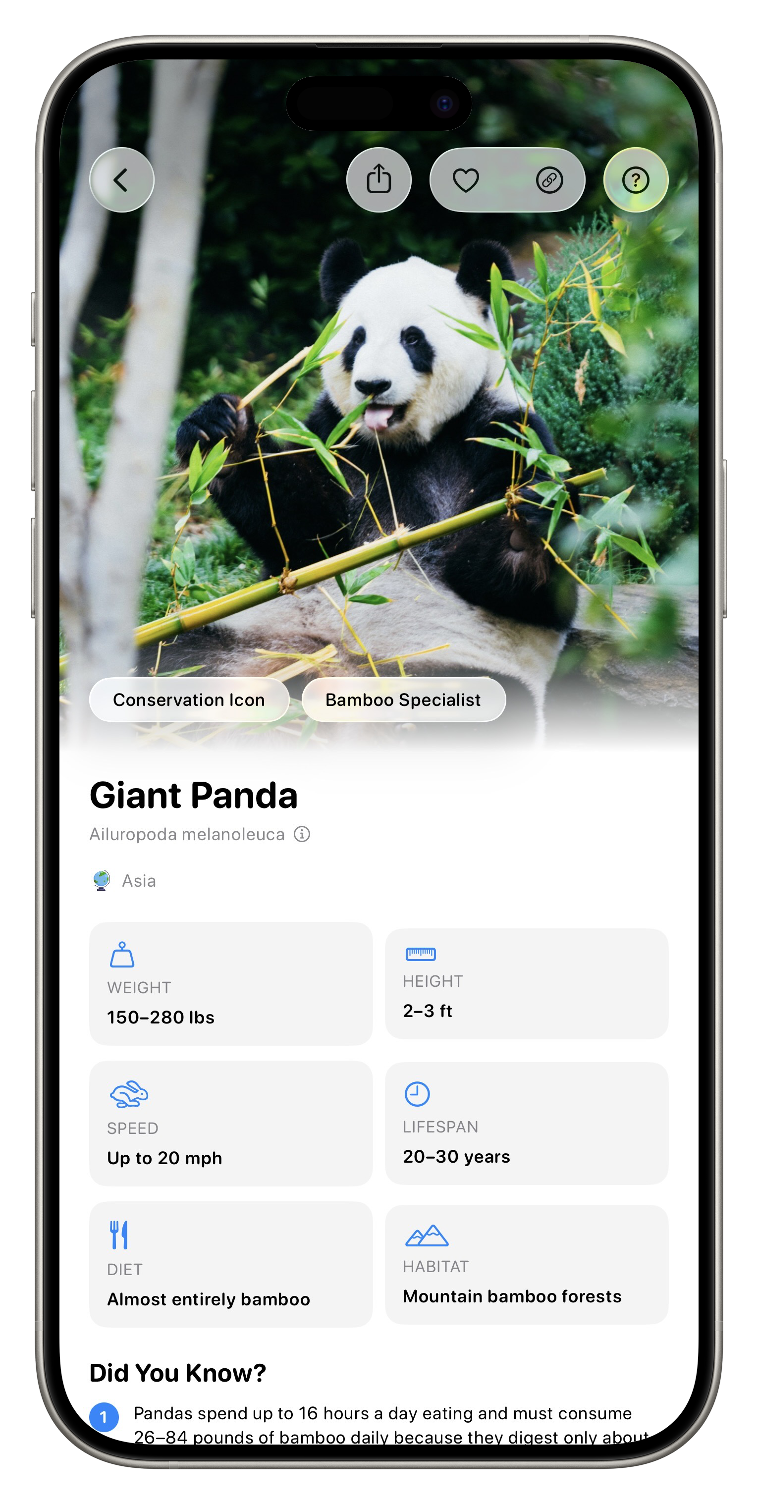 Fauna App Screenshot